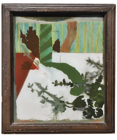 Peter Prandstetter Hinterglasmalerei Nr. 625, 1993;33,5 x 27,5 cm, gerahmt...