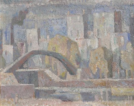 Wilfried Kirschl Paris;Öl auf Leinwand, 60 x 75 cm Verso Nachlassstempel