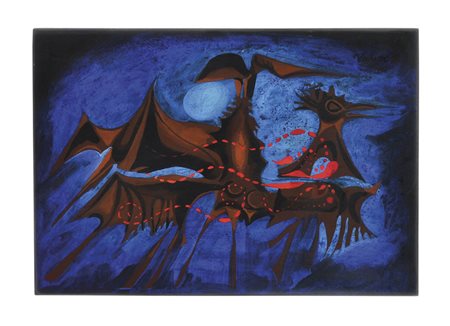 Willy Valier Ohne Titel;Öl auf Holz, 49,5 x 66 cm Signiert