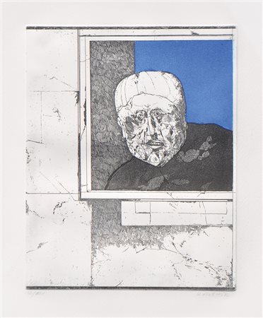 Karl Plattner Mann am Fenster, 1972;Radierung u. Aquatinta, 29,8 x 23,8 cm...