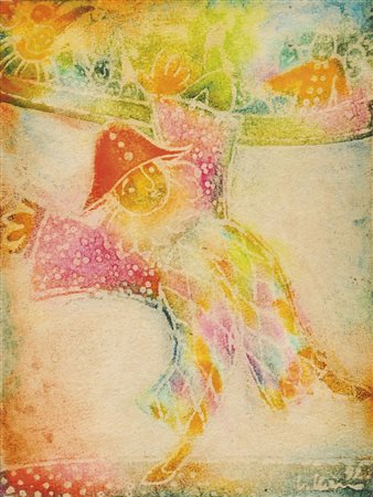 Vladislav Kavan Zirkusclown, 1973;Öl auf Holz, 19,5 x 14 cm, gerahmt Signiert...