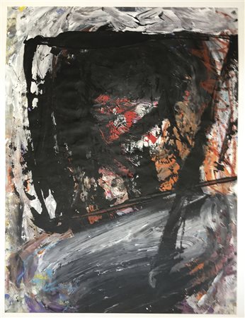 Arthur Kostner (* Bozen 1954) Ohne Titel;Mischtechnik auf Papier, 50 x 37 cm...