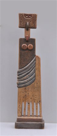 Adolf Vallazza (* St. Ulrich in Gröden 1924) Totem, 2008;Verschiedene Hölzer,...