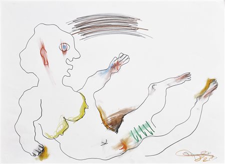 Oswald Oberhuber (* Meran/Merano 1931) Ohne Titel, 1982;Bleistift,...