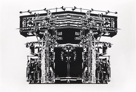 Hans Glauber (Innichen 1933 – Bozen 2008) Noyos, 1971;Siebdruck, 48,5 x 69 cm...