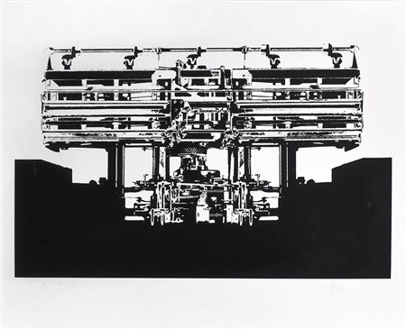 Hans Glauber N38S94, um 1971;Siebdruck, 48,5 x 69 cm Handsigniert, datiert u....