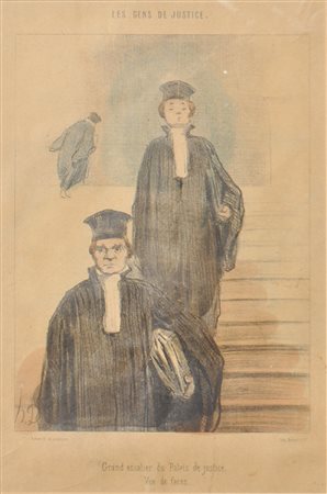 Honorè Daumier (Marseille 1808 – Valmondois, Val-d’Oise 1879) Grand escalier...