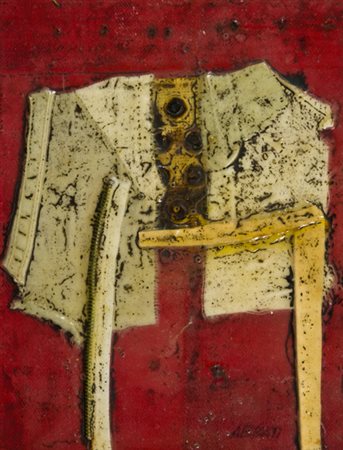 Alberto Abbati Faenza 1923 Senza titolo, 1980 Tecnica mista su tavola, cm....