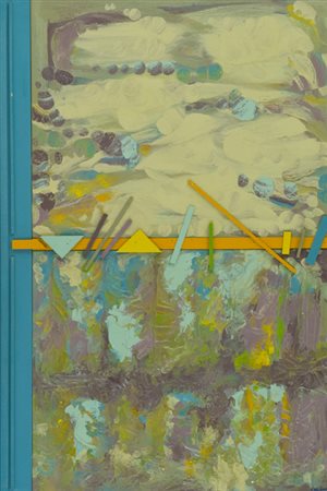 Giancarlo Caldini Lucca 1926 Palude d'inverno, 1970 Tecnica mista su tavola,...