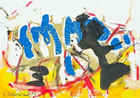 Alexander Jakhnagiev Sofia 1978 Composizione, 2004 Tecnica mista su tela, cm....