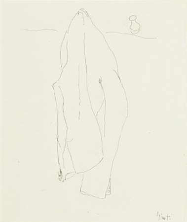 Anonimo Senza titolo China su carta, cm. 22,5x19 Firma illeggibile in basso a...