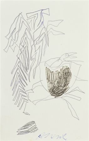 Antonio Possenti Lucca 1933 Senza titolo Biro su carta, cm. 14,5x9,3 Firmato...