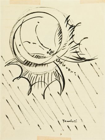Orfeo Tamburi Jesi (An) 1910 - Parigi 1994 Senza titolo China su carta, cm....