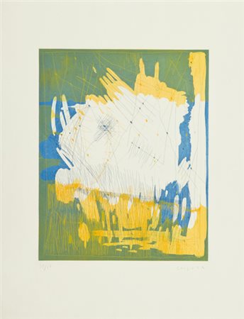 Antonio Corpora Tunisi 1909 - 2004 Senza titolo Acquaforte di cm. 39x31, su...