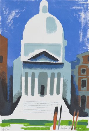 Lucio Venna Venezia 1897 - Firenze 1974 Chiesa veneziana, 1963 Litografia su...