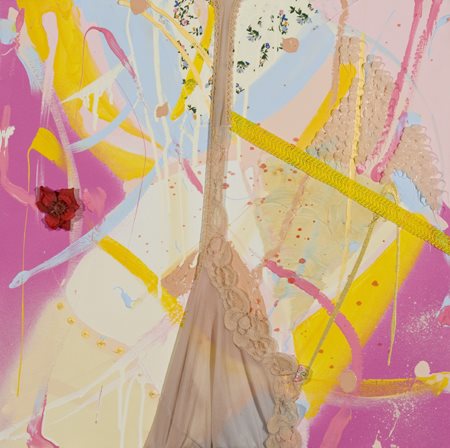 Manuela Menici Prato 1977 Vestimenti leggeri, 2003 Olio con applicazioni e...