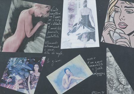 Malipiero Brescia 1934 Senza titolo, 1998 Collage e pennarello su carta, cm....