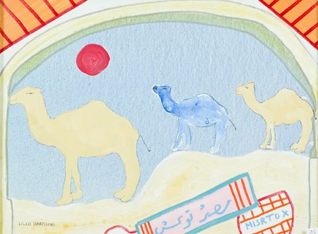 Lillo Bartoloni Roma 1948 Misrtox Tecnica mista su tela, cm. 30x40 Firmato in...