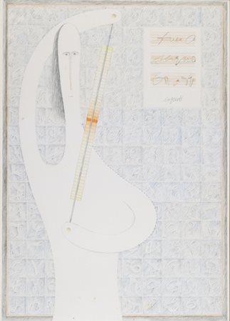 Antonio Lo Presti Senza titolo, 1986 Tecnica mista su carta, cm. 70x50...
