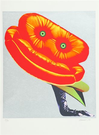 Umberto Mariani Milano 1936 Senza titolo, 1971 Serigrafia su carta, cm....