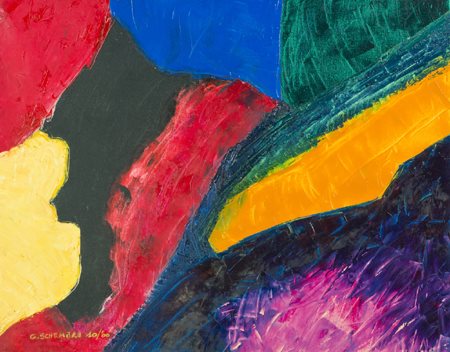 Gioacchino Sghembri Roma 1946 Incontro informale, 2000 Olio su tela, cm....