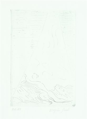 Virgilio Guidi Roma 1891 - Venezia 1984 Senza titolo Acquaforte di cm. 17x12,...