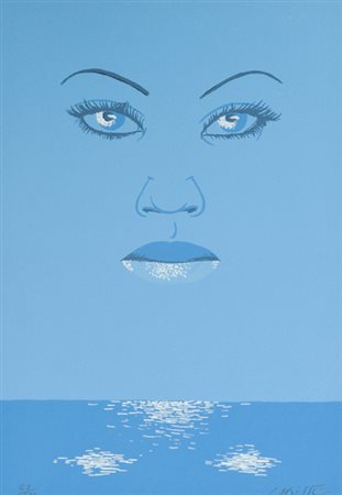 Felix Labisse 1905 - 1982 Senza titolo Litografia su carta, cm. 33x23, es....