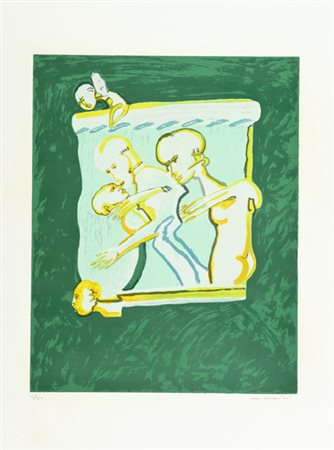 Remo Brindisi Roma 1918 - Lido di Spina (Fe) 1996 Pastorale Litografia su...