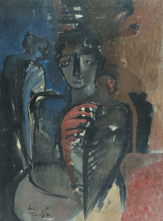 Lino Tardia Trapani 1938 Senza titolo Olio su tela, cm. 80x60 Firmato in...