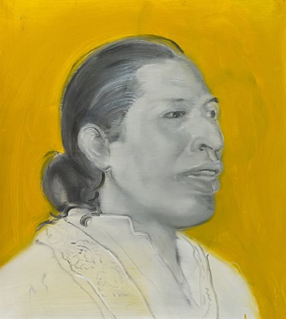 Anonimo Figura Olio su tela, cm. 90x80