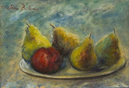 Zulimo Aretini Arezzo 1884 - Roma 1963 Frutta, 1932 Olio su tavola, cm. 24x34...