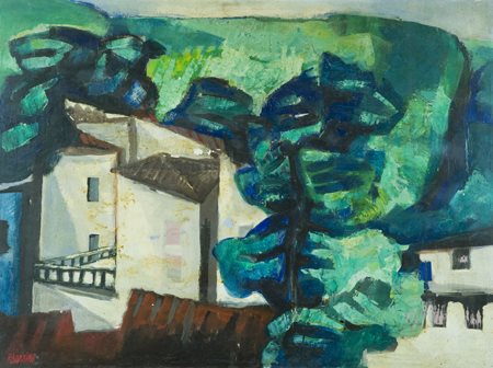 Natale Filannino Reggio Calabria 1926 Verso Montepiano Olio su tela, cm....