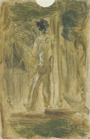 Mario Marcucci Viareggio 1910 - Viareggio 1992 Figura Acquerello su carta...