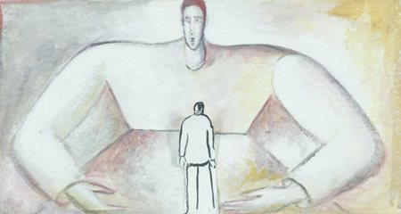 Roberto Barni Pistoia 1939 Figliol prodigo, 2001 Tecnica mista su cartoncino,...