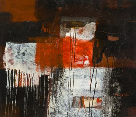 Patrizio Chiarato Adria 1947 - 2007 Senza titolo Olio su tela, cm. 70x80...