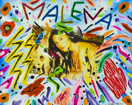 Bruno Donzelli Napoli 1941 Malena Tecnica mista su tela, cm. 40x50 Firmato in...