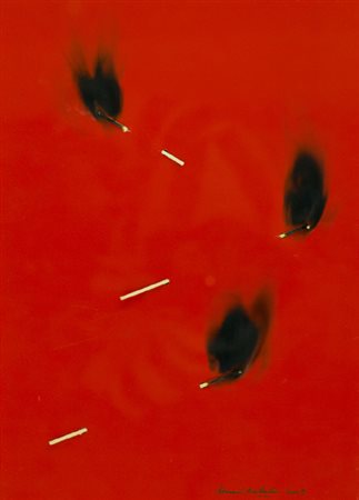 Bernard Aubertin Fotenay aux Roses 1934 Dessin de feu, 2009 Fiammiferi...