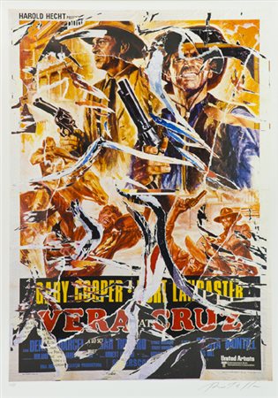 Mimmo Rotella Catanzaro 1918 - Milano 2006 Vera Cruz Multiplo decollage, cm....