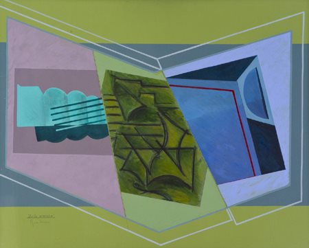 Aldo Mondino Torino 1938 - Torino 2005 Suite armonica, 1978 Olio e tecnica...