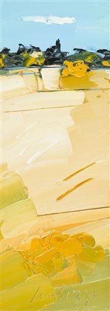 Sergio Scatizzi Gragnano (Lu) 1918 - Firenze 2009 Paesaggio Olio su tavola,...