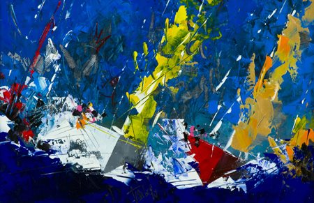 Francesco Toraldo Catanzaro 1960 Italiano, 2009 Olio su tavola, cm. 40x60...