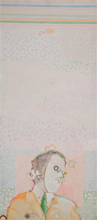 Luca Alinari Firenze 1943 Senza titolo, 1971 Tecnica mista su tela, cm. 96x44...