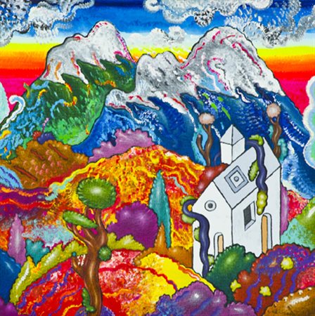 Luca Alinari Firenze 1943 Una montagna nell'Appennino centrale Tecnica mista...