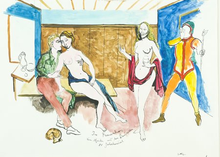 Renato Guttuso Bagheria (Pa) 1912 - Roma 1987 I'm Frauenhous Vom Meister mit...