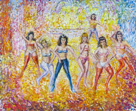 Guido Borgianni New York 1915 - Firenze 2011 Le ballerine, 1996 Olio su tela,...