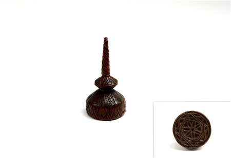 Stampo da pane tondo con puntale in legno-ENA wooden bread stamp