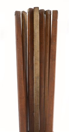 Lotto composto da sette misure in legno-ENSeven wooden measures