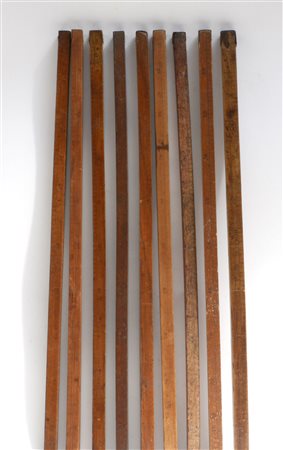 Lotto composto da nove misure in legno-ENNine wooden measures
