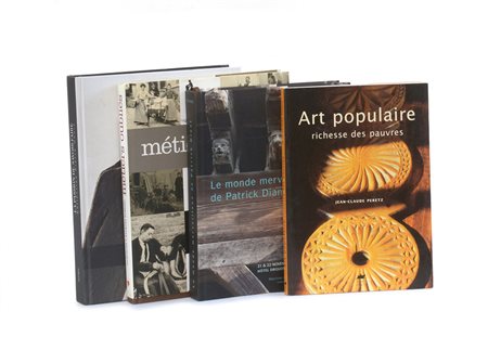 Lotto composto da quattro libri in francese su arti e mestieri-ENFour french...