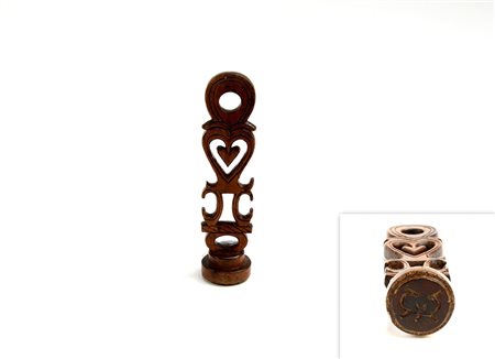 Stampo da pane in legno scolpito-ENA carved wooden bread stamp